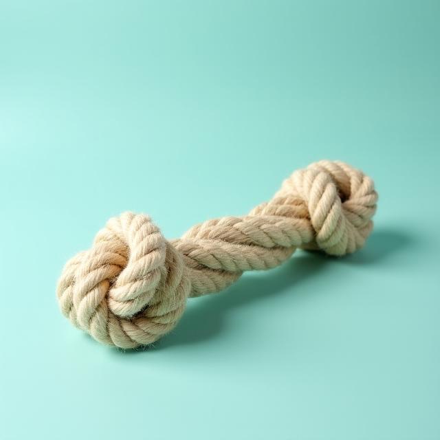 Indestructible hemp rope tug toy